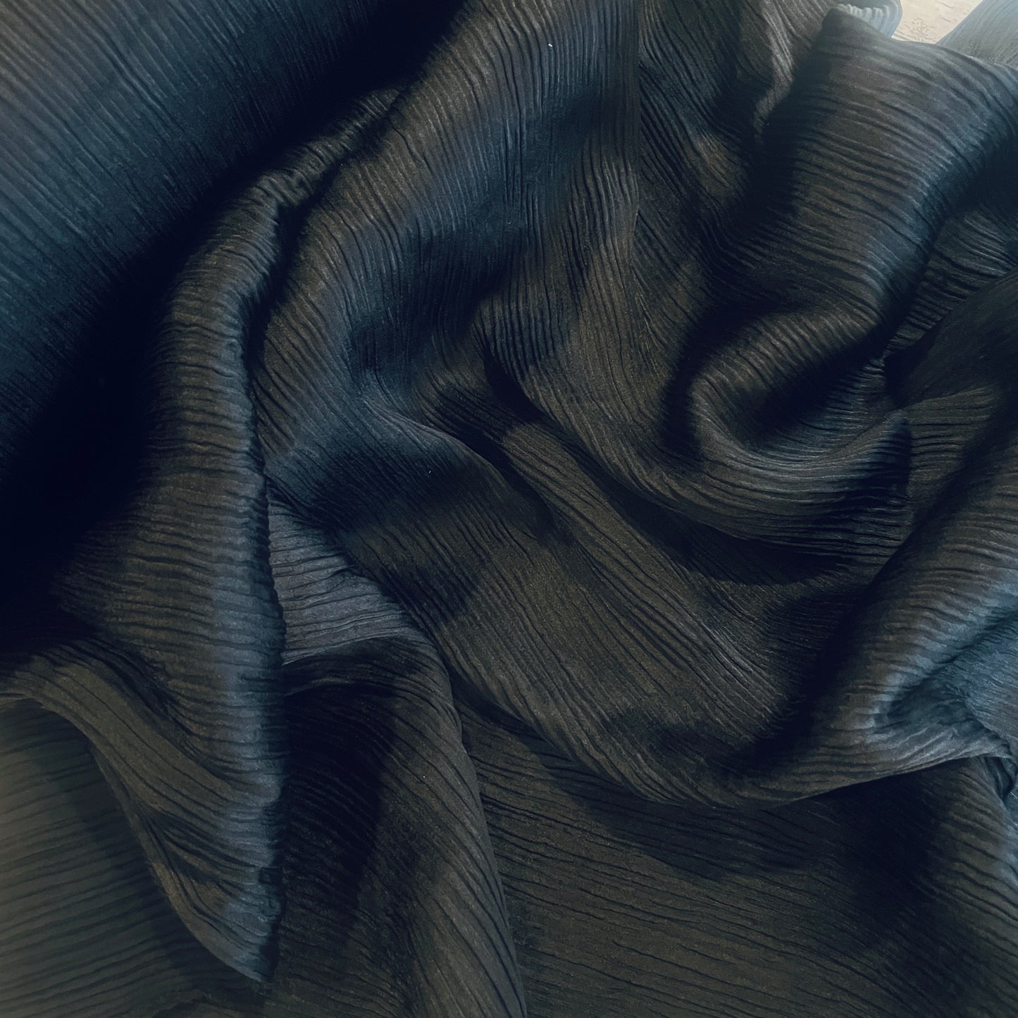 Sutton pleated satin