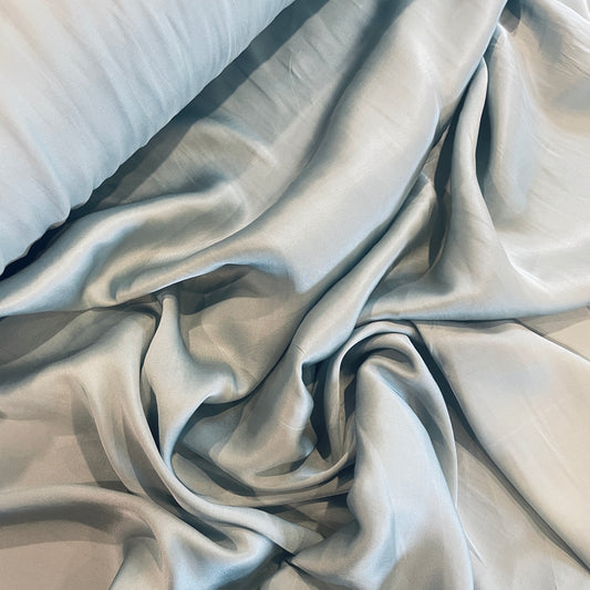 duck egg silk viscose sateen