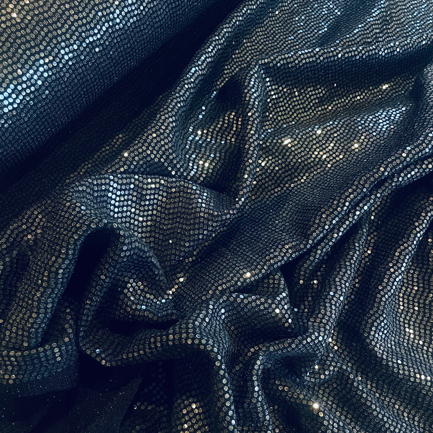 Moonlight night sequin lurex knit