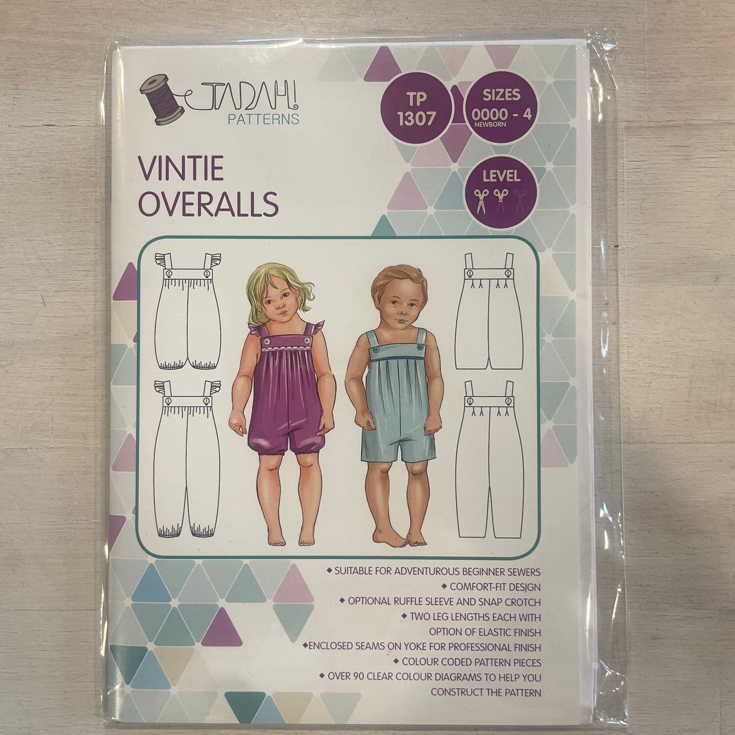 Tadah patterns vintie overalls
