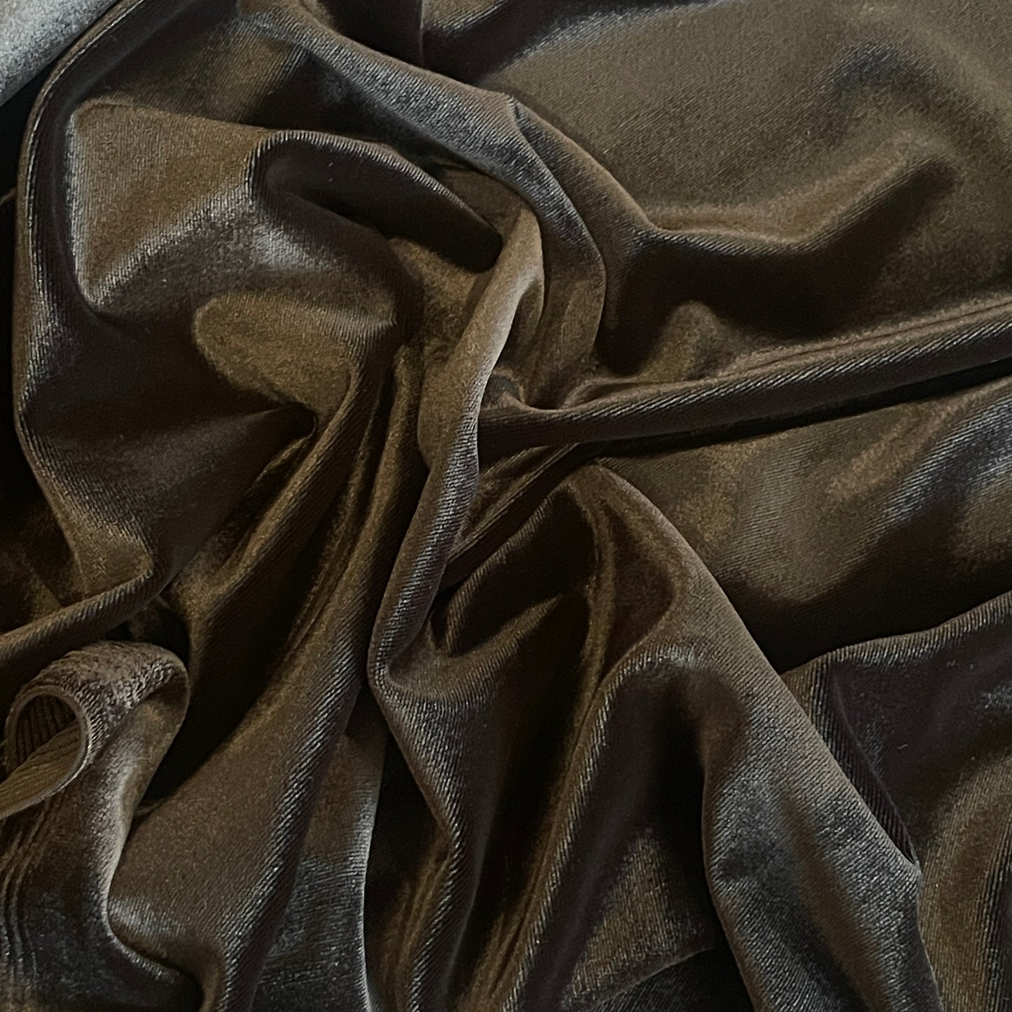 Stalia black stretch velvet