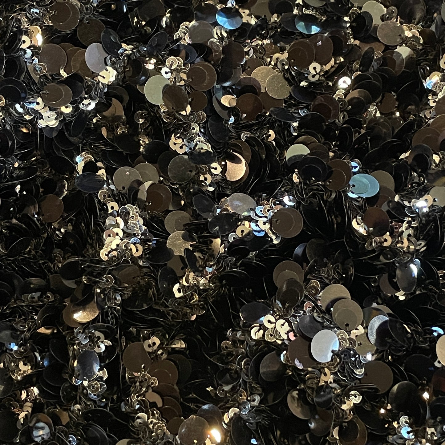 Night galaxy sequin mesh