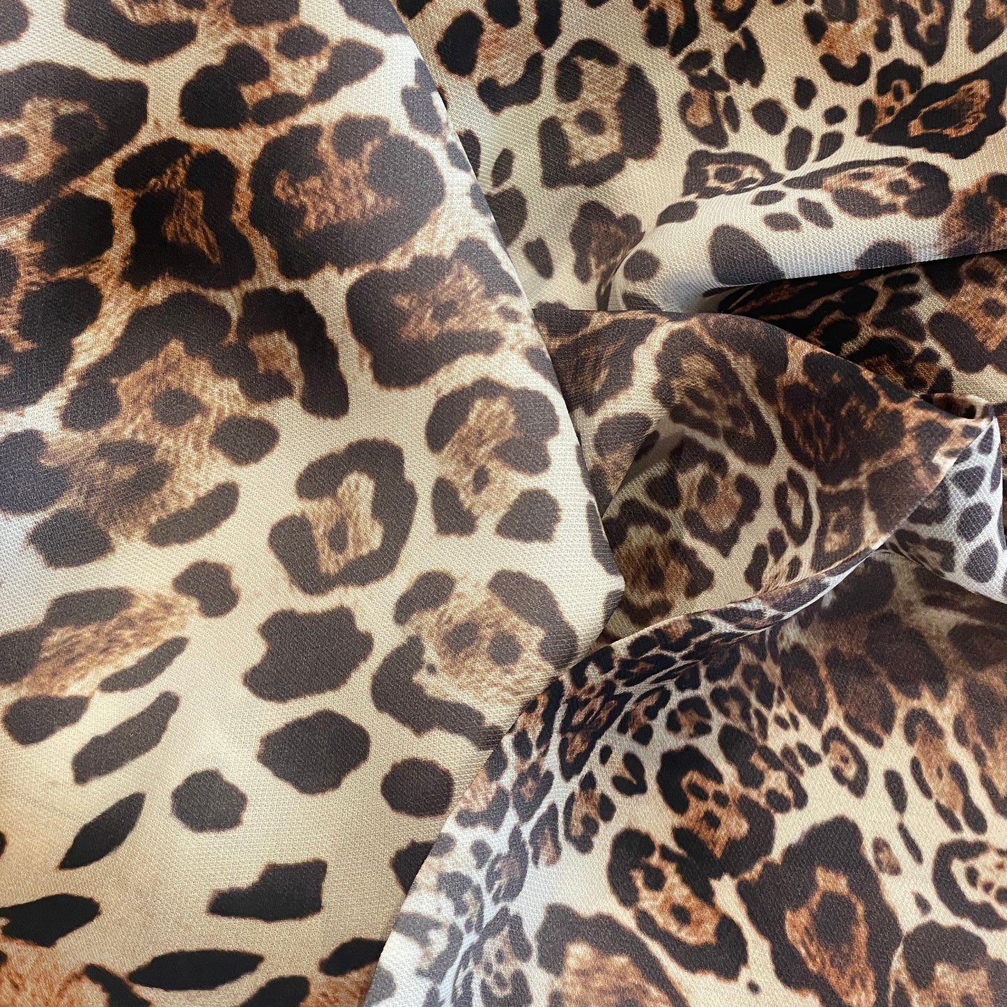 Iggy leopard print viscose double georgette