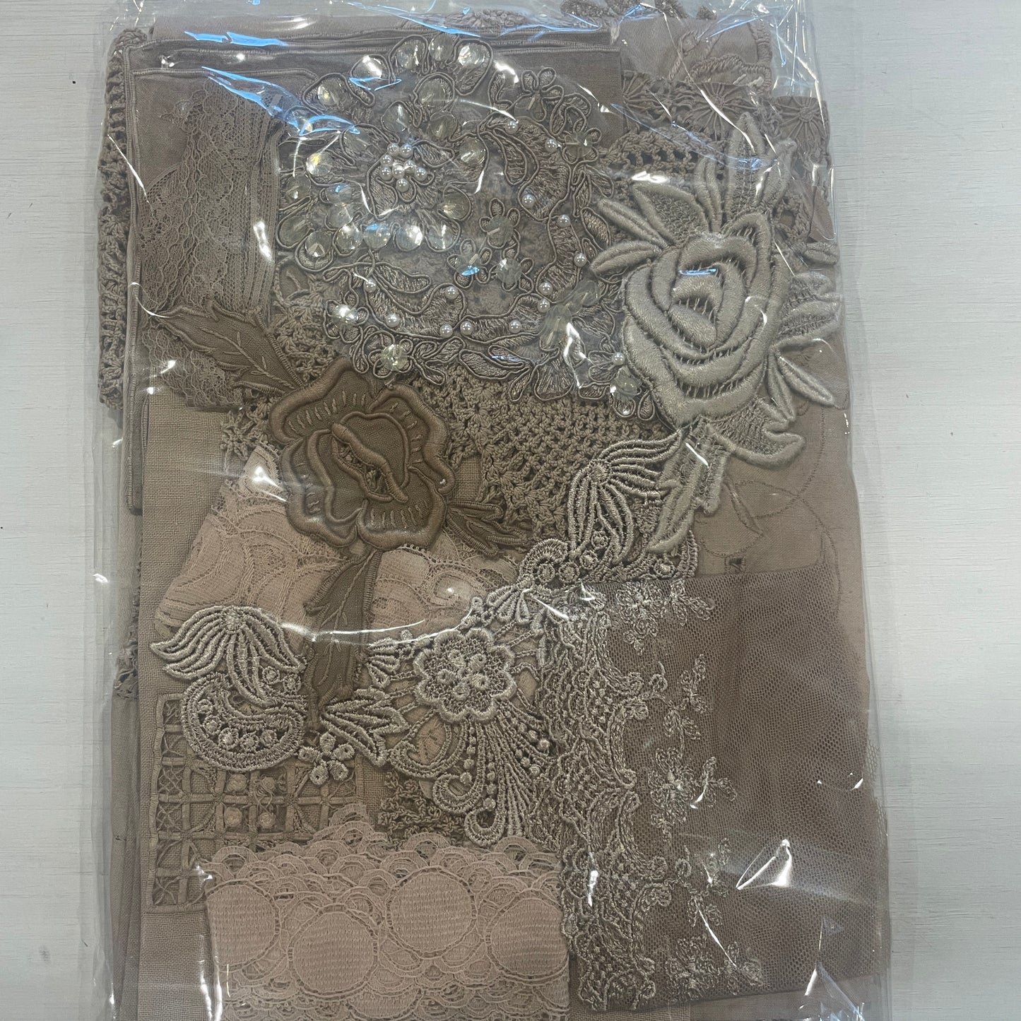 Mocha vintage linen pack #6