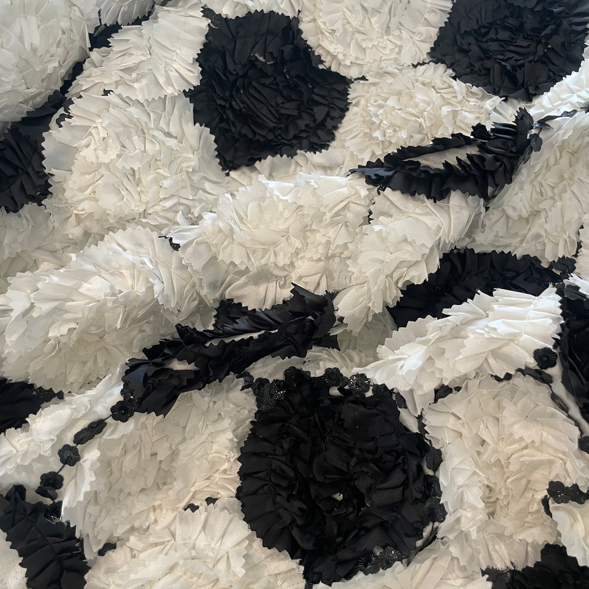 Derby day 3D stitched rosette taffeta
