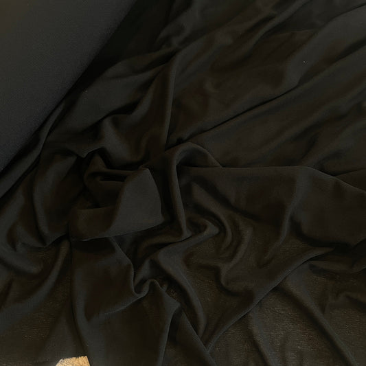 Tilly black lightweight crepe knit