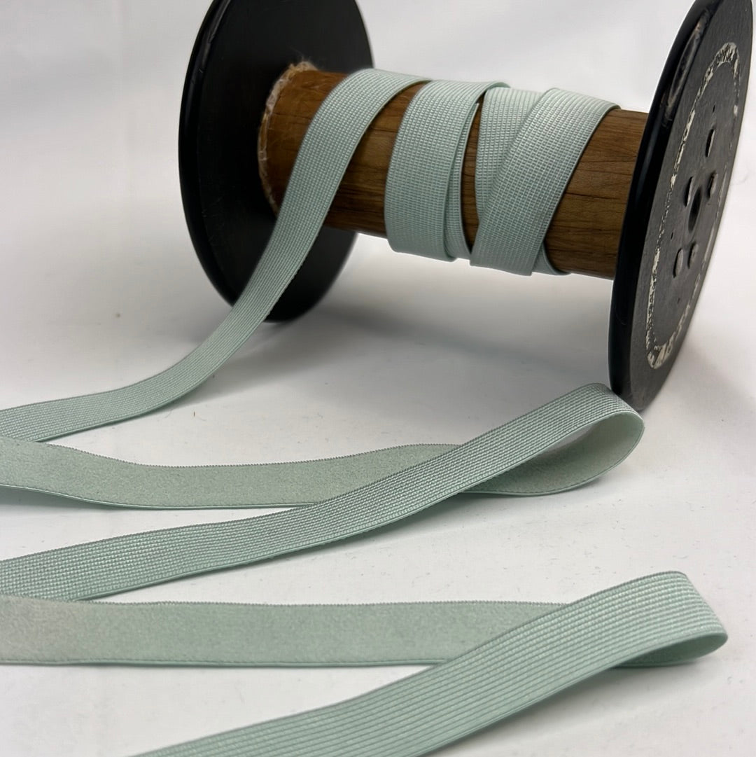 15mm seafoam hand dyed plush back strapping