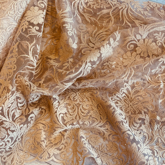 Trinity glitter fleck embroidered tulle