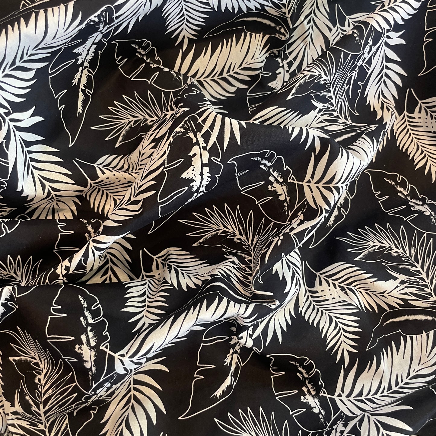 Midnight shadows cotton lawn