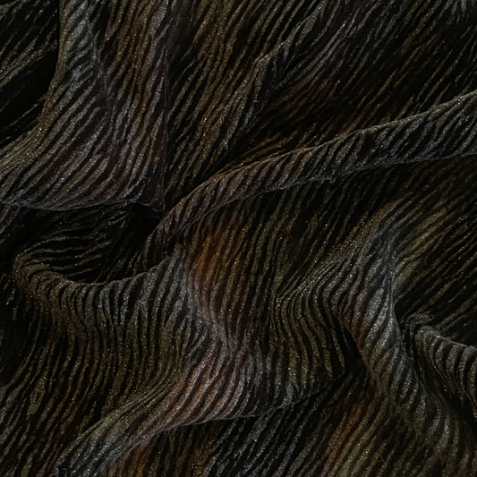 mystic waves micro pleat stretch velvet
