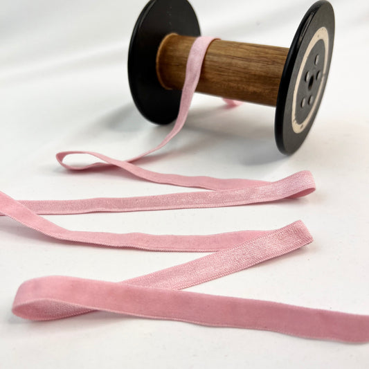 10mm rose pink soft satin elastic