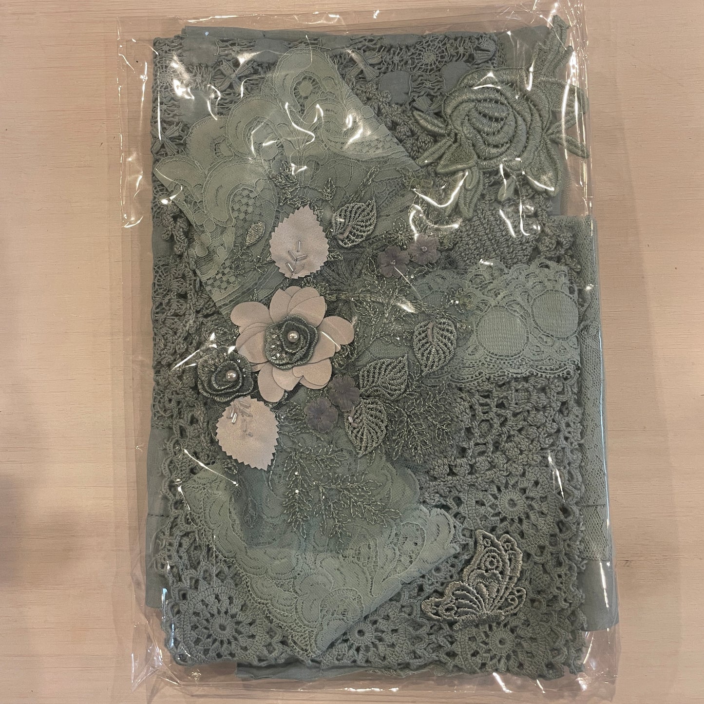 Duck egg vintage linen pack #5