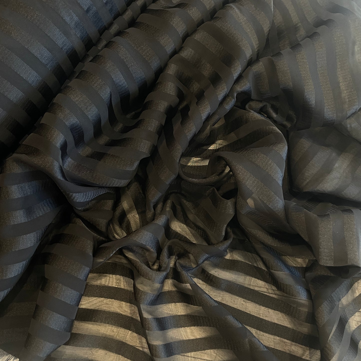 Tilly self stripe jacquard georgette