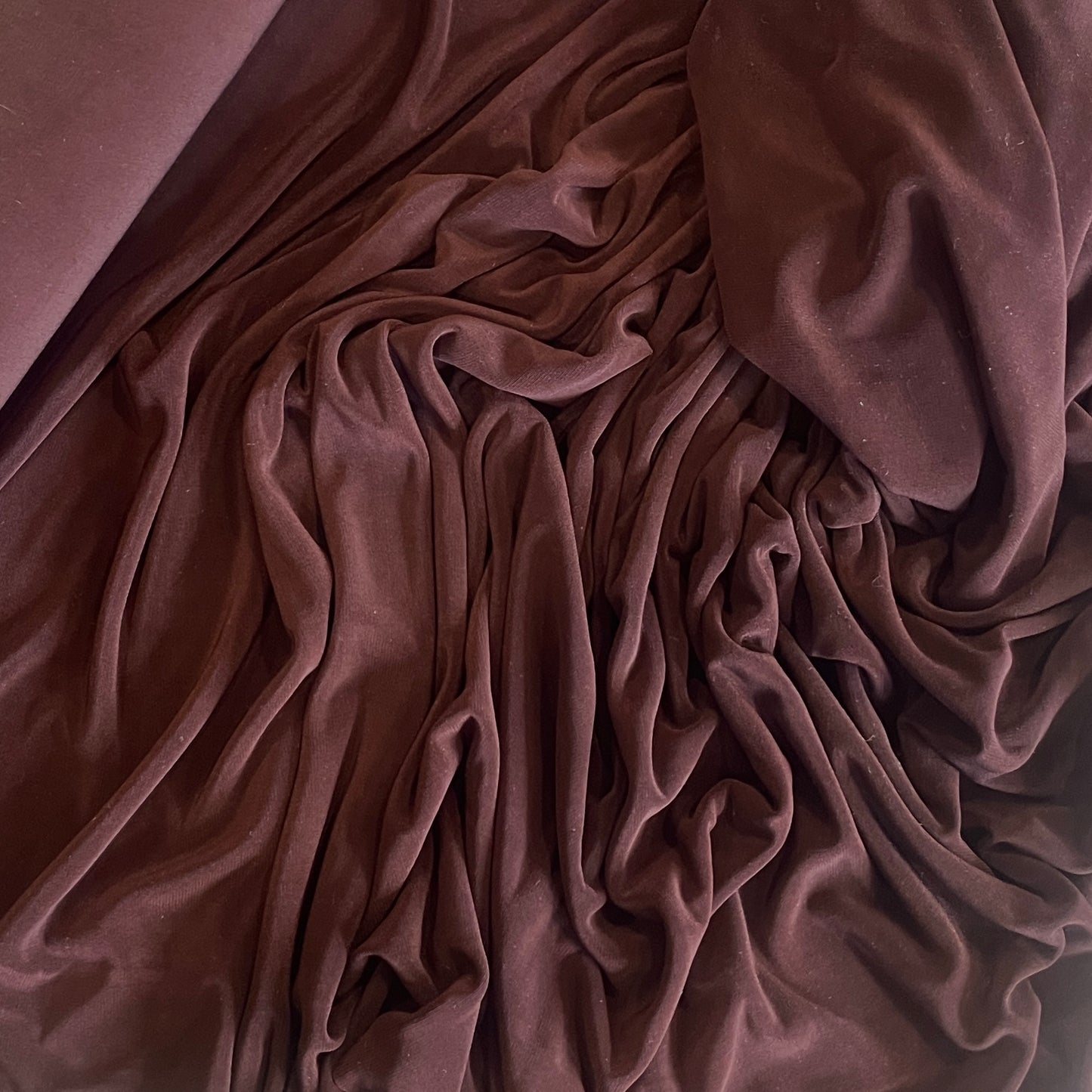 Dark chocolate slinky knit