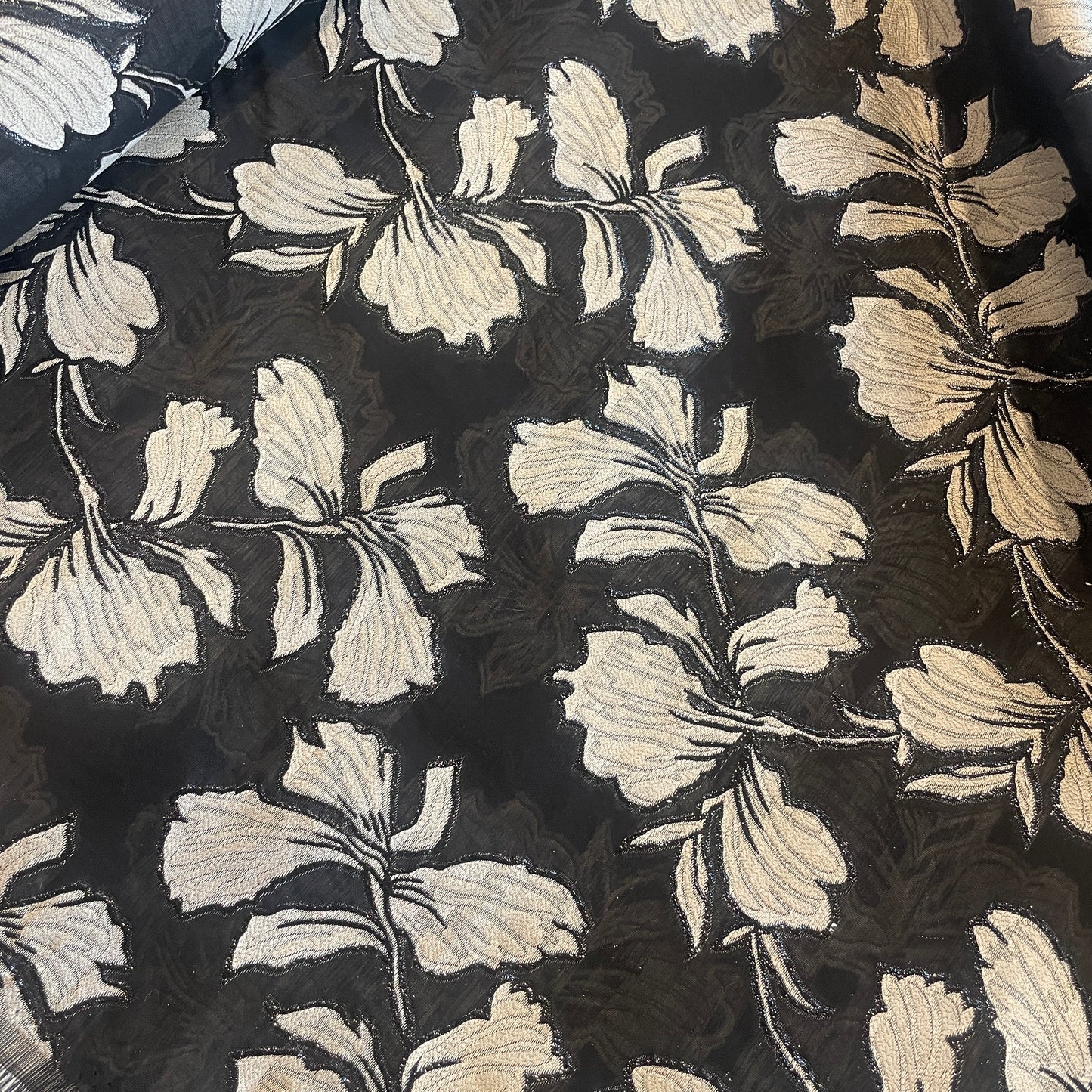 Steel magnolia cloque double organza