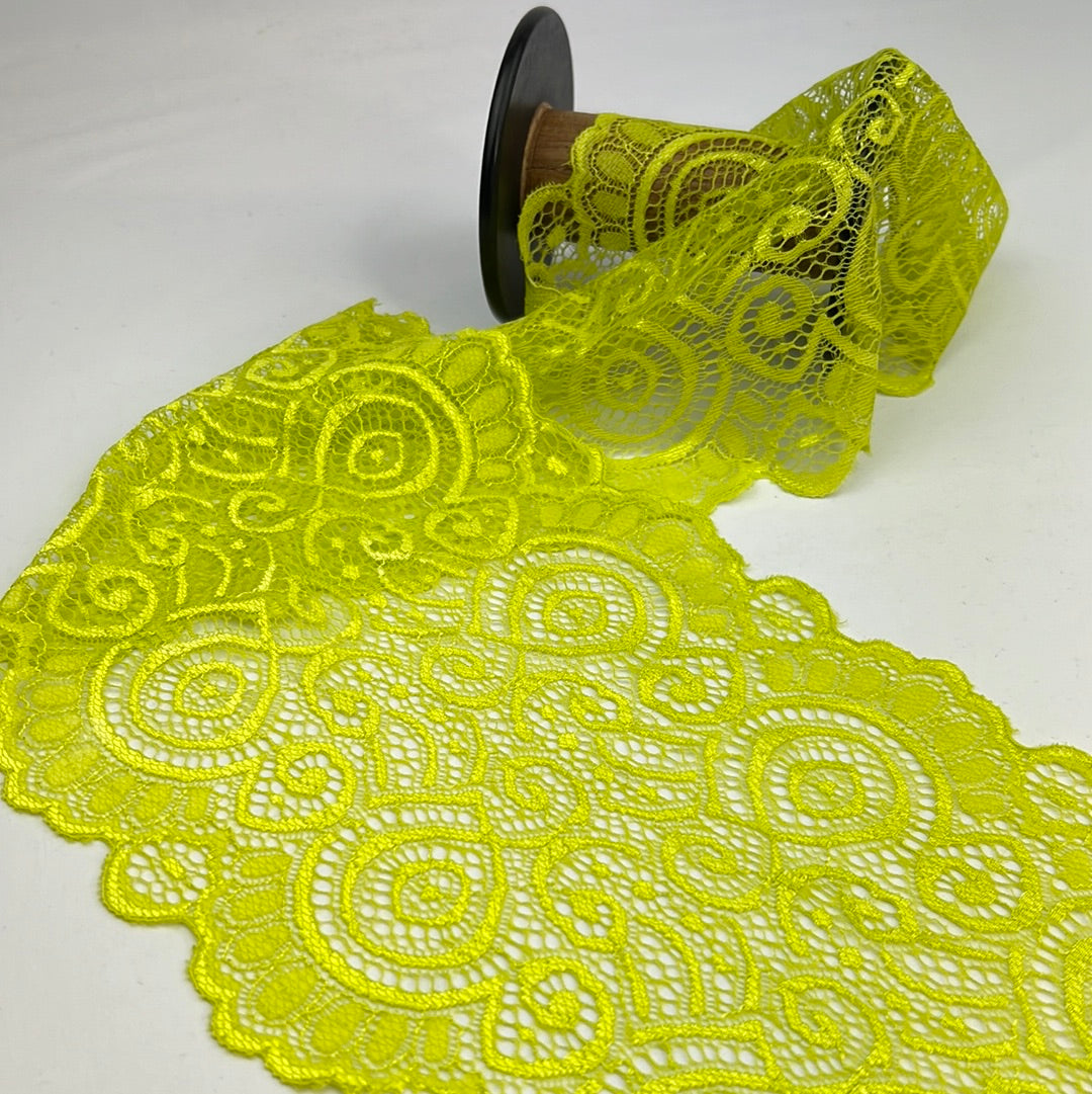 Bianca Lime 180mm Stretch Lace