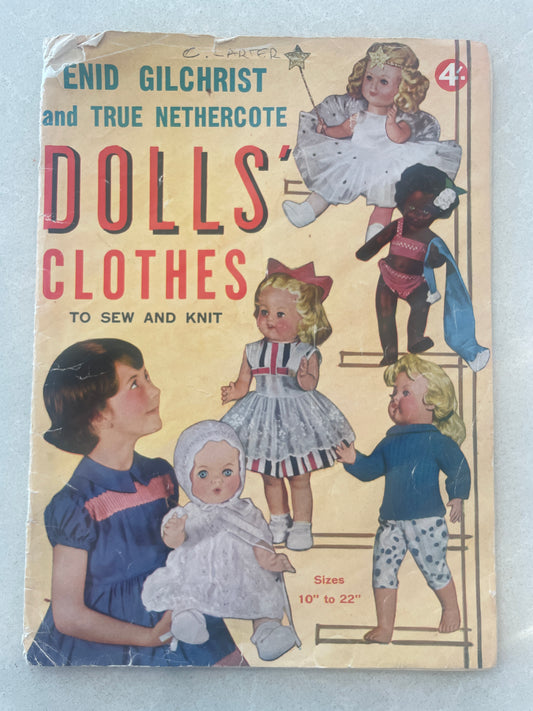 Enid Gilchrist dolls clothes pattern book