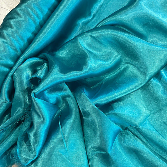 Deep aqua satin