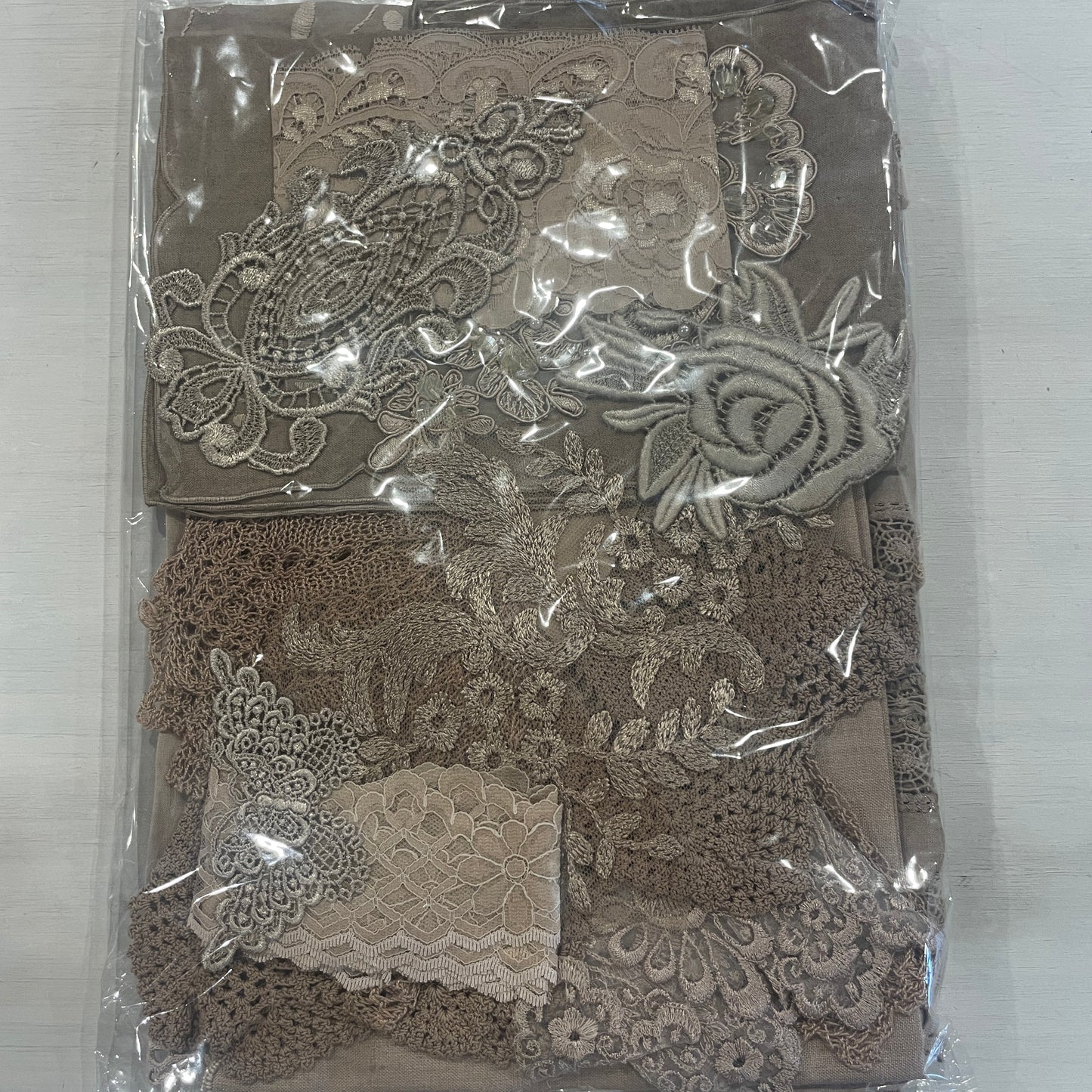 Mocha vintage linen pack #3