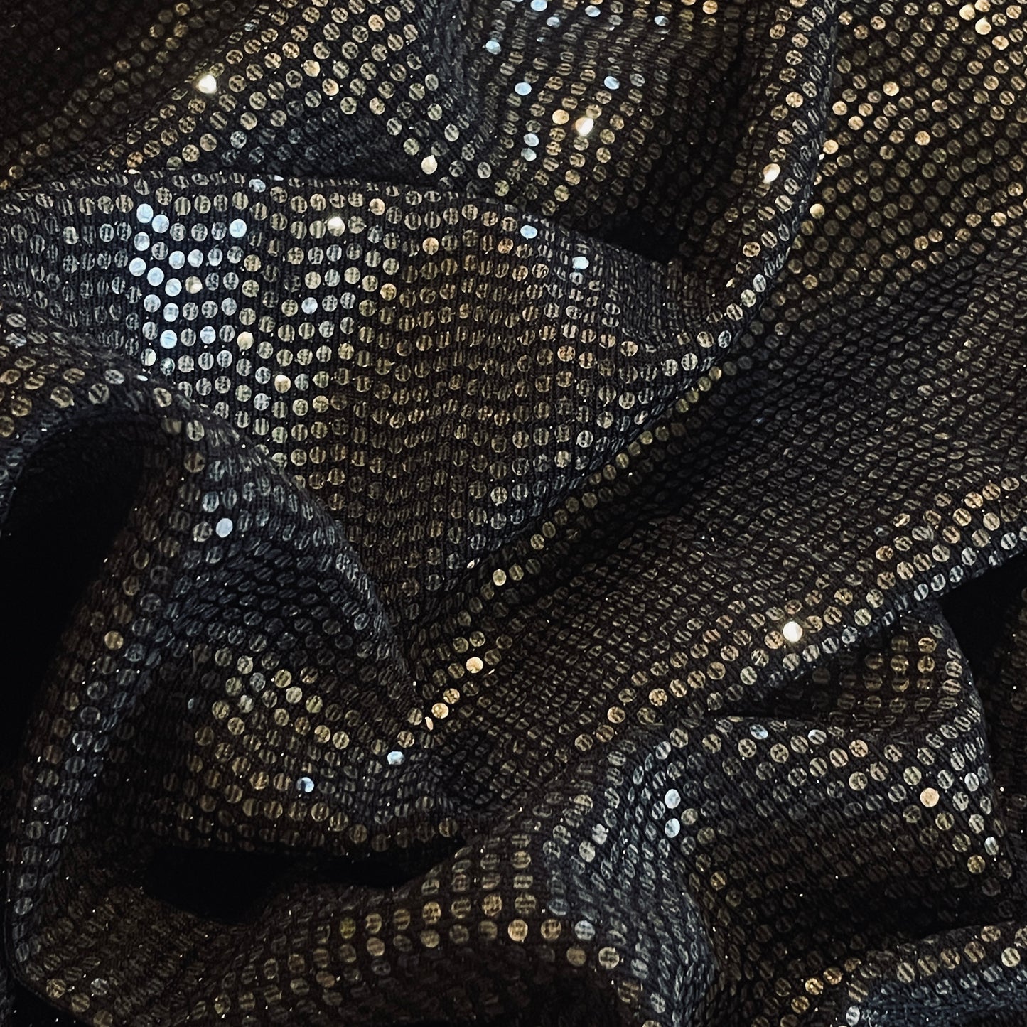 Moonlight night sequin lurex knit