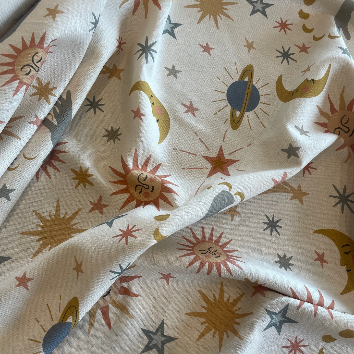 Soleil moon  linen viscose MAKER SOCIETY EXCLUSIVE PRINT