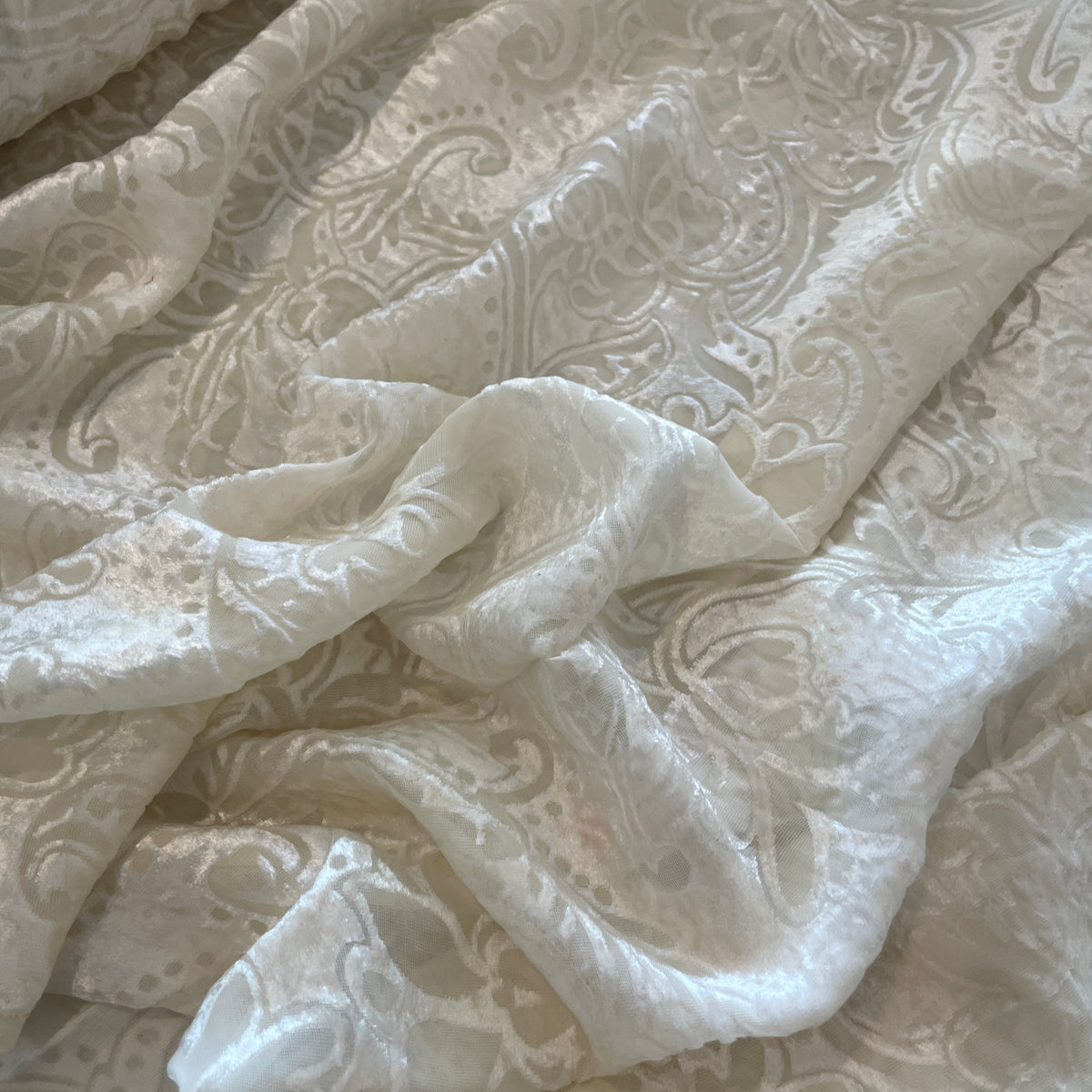 Florentine burnout silk velvet