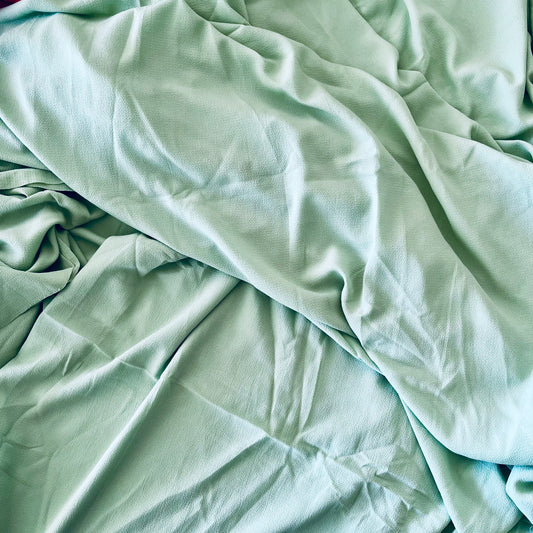 4.5m Mint Green bubble crepe polyester