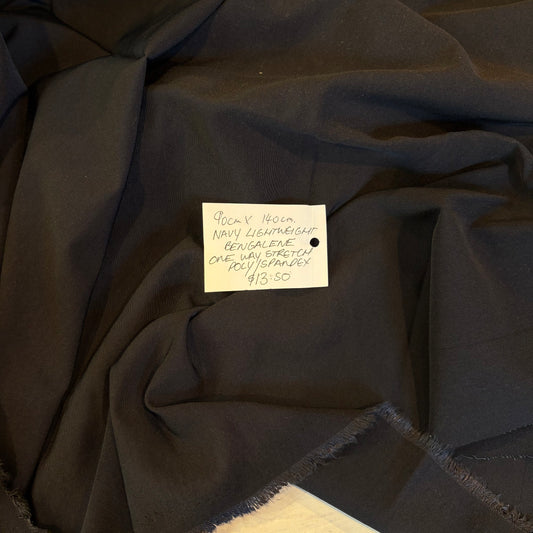 90cm Navy Lightweight Bengaline