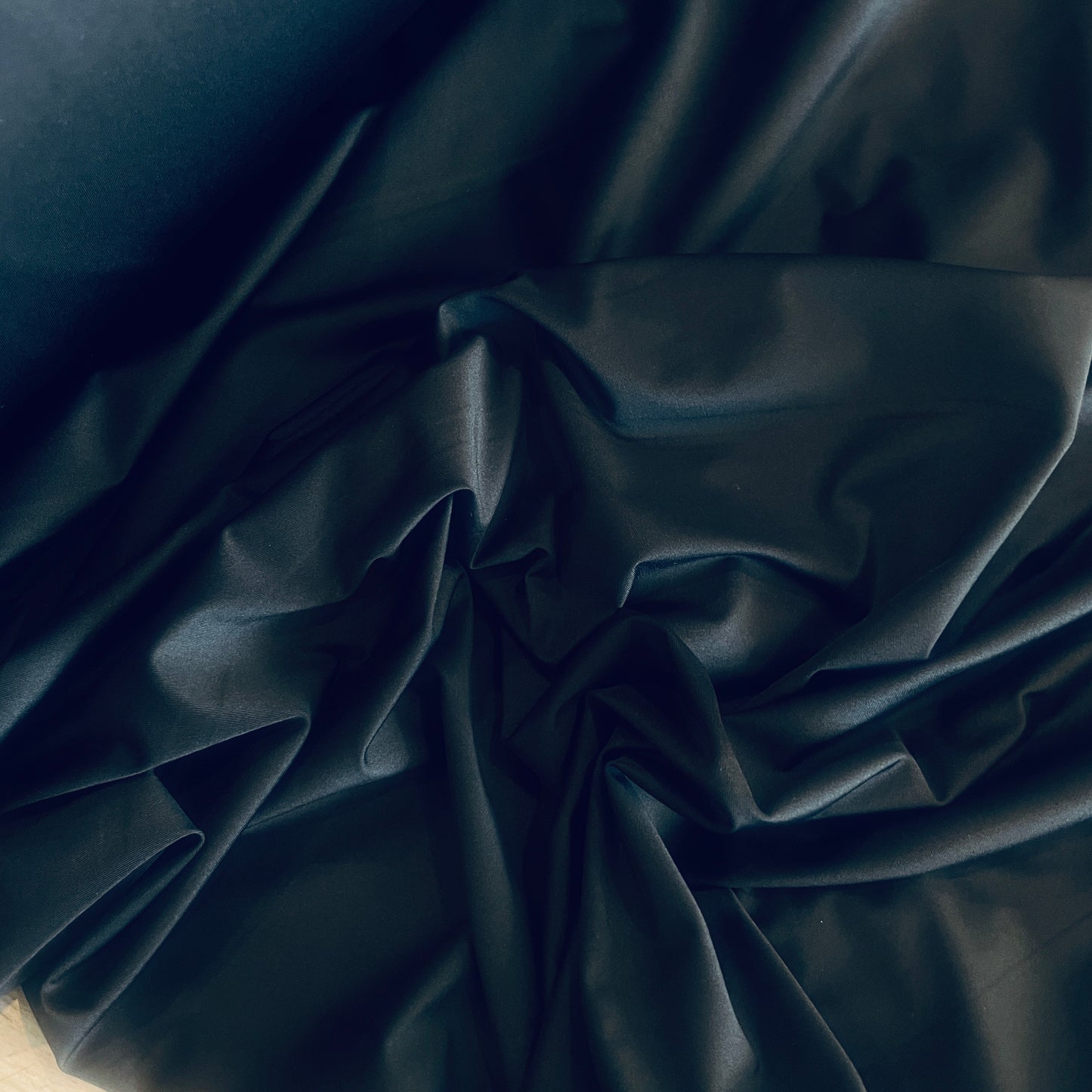 midnight black shiny spandex jersey