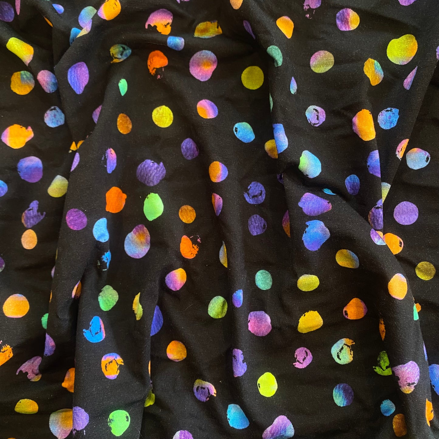 40 cm x 150 cm Paint Spots Cotton Lycra