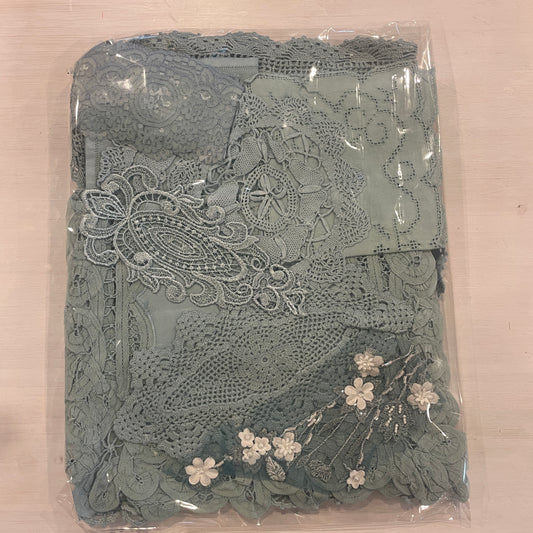 Duck egg vintage linen pack #7