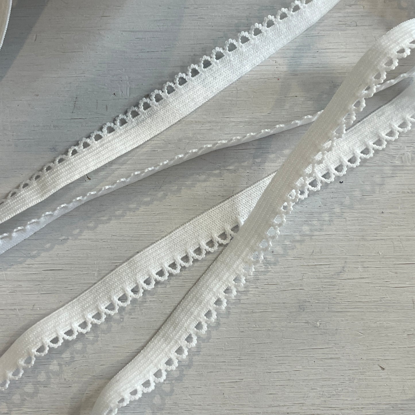 10mm white soft picot
