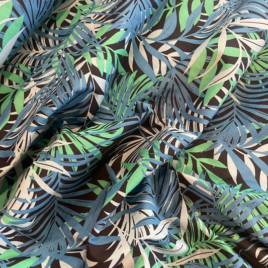 Vivid jungle cotton lawn