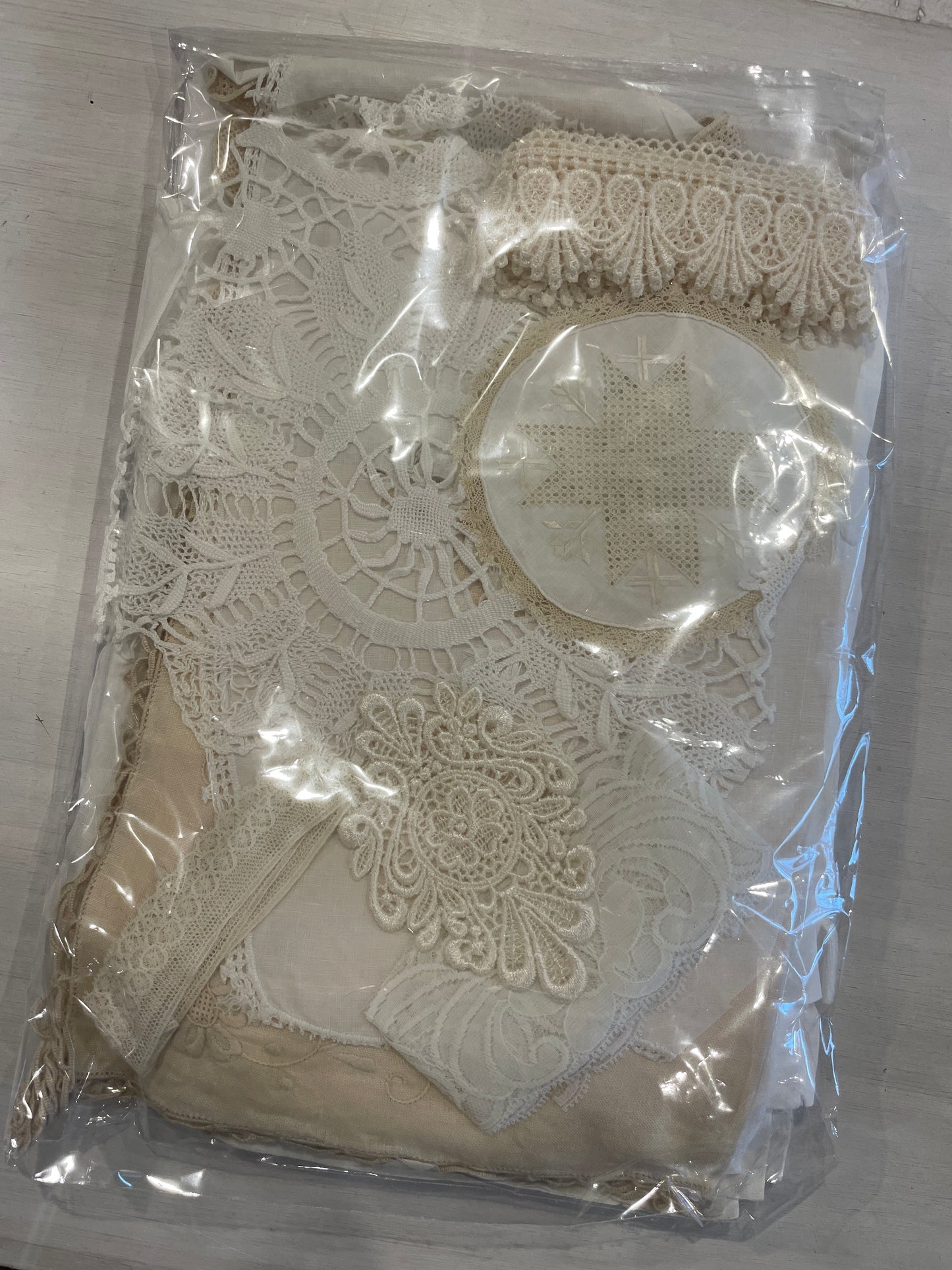 Natural vintage linen pack #7