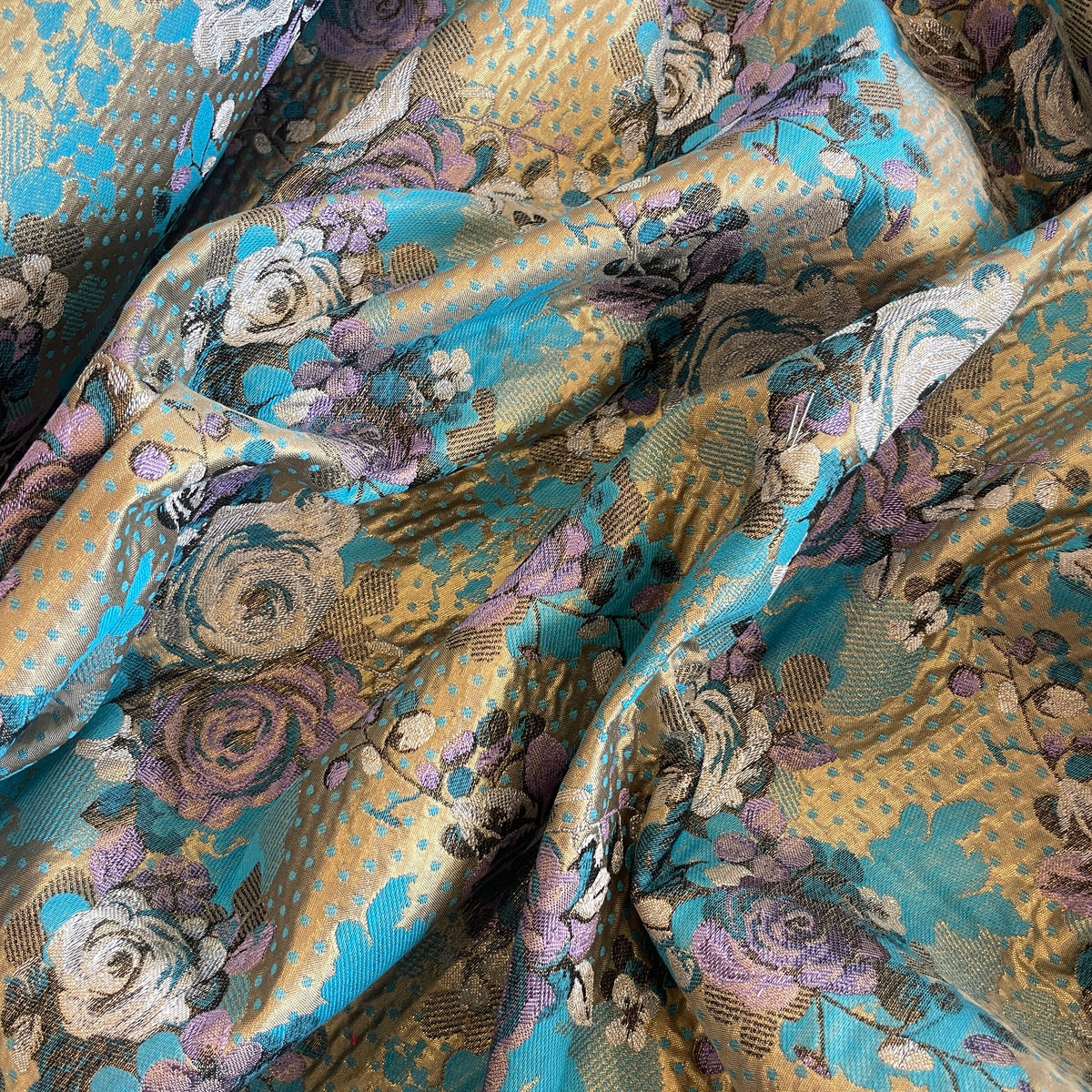 Mystery flowers lurex brocade