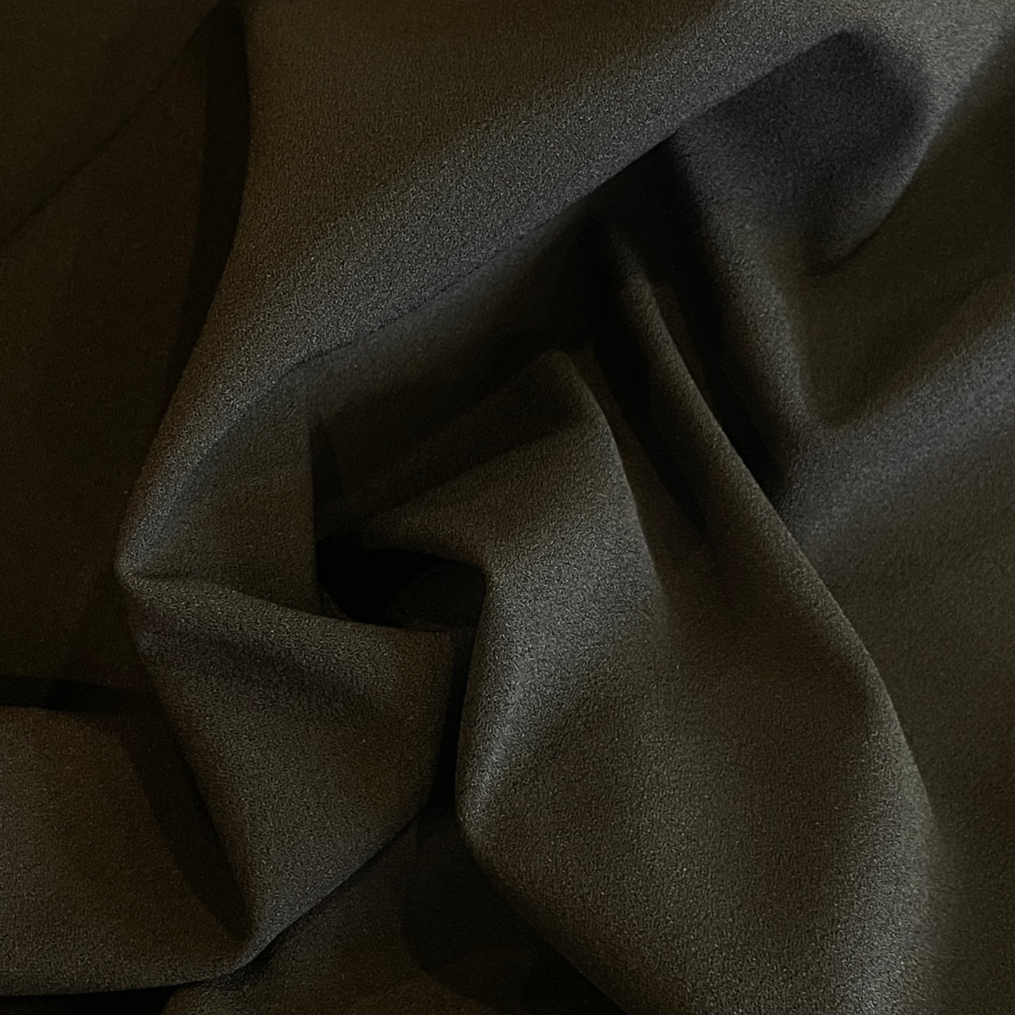 Metro black bonded crepe