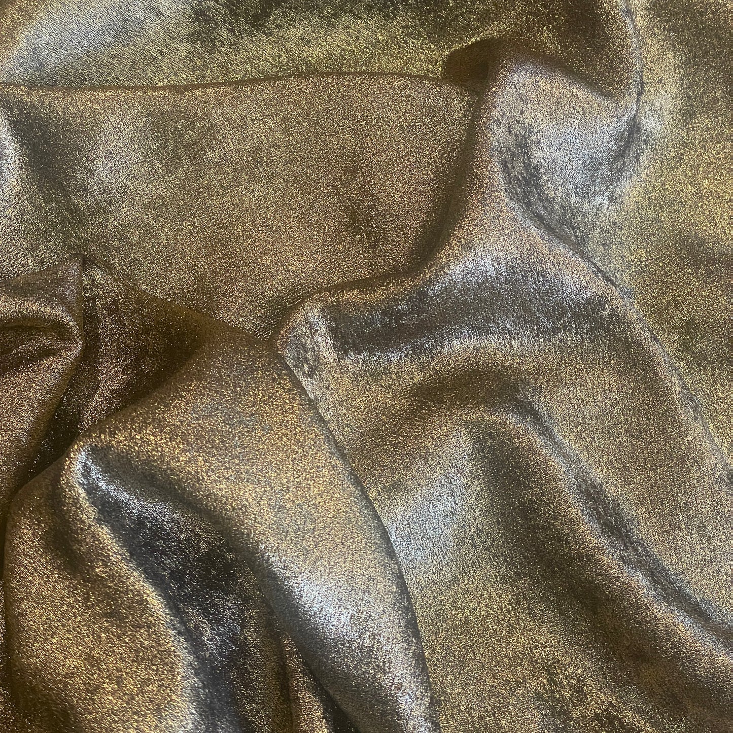 Gold dust lurex crepe de chine