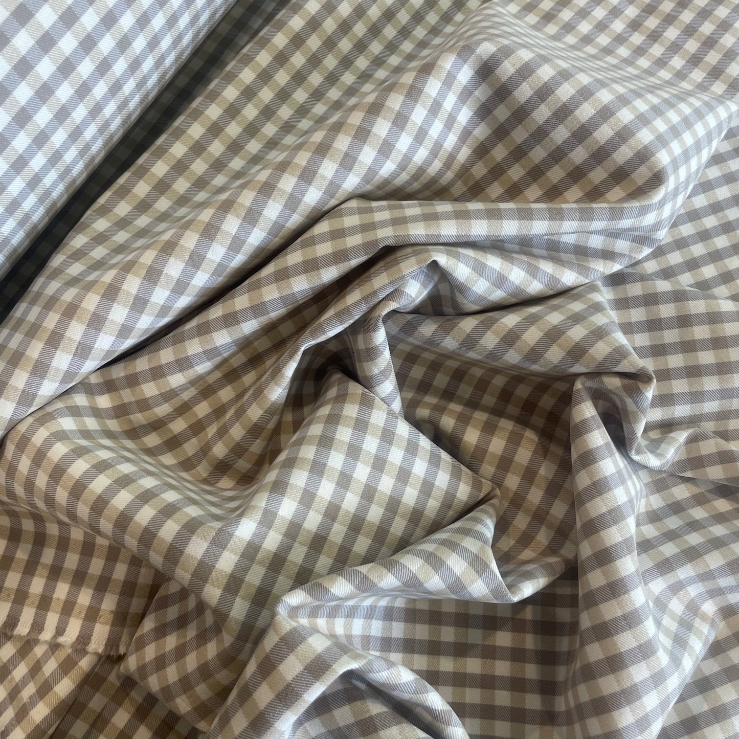 Penny neutral gingham Bengaline