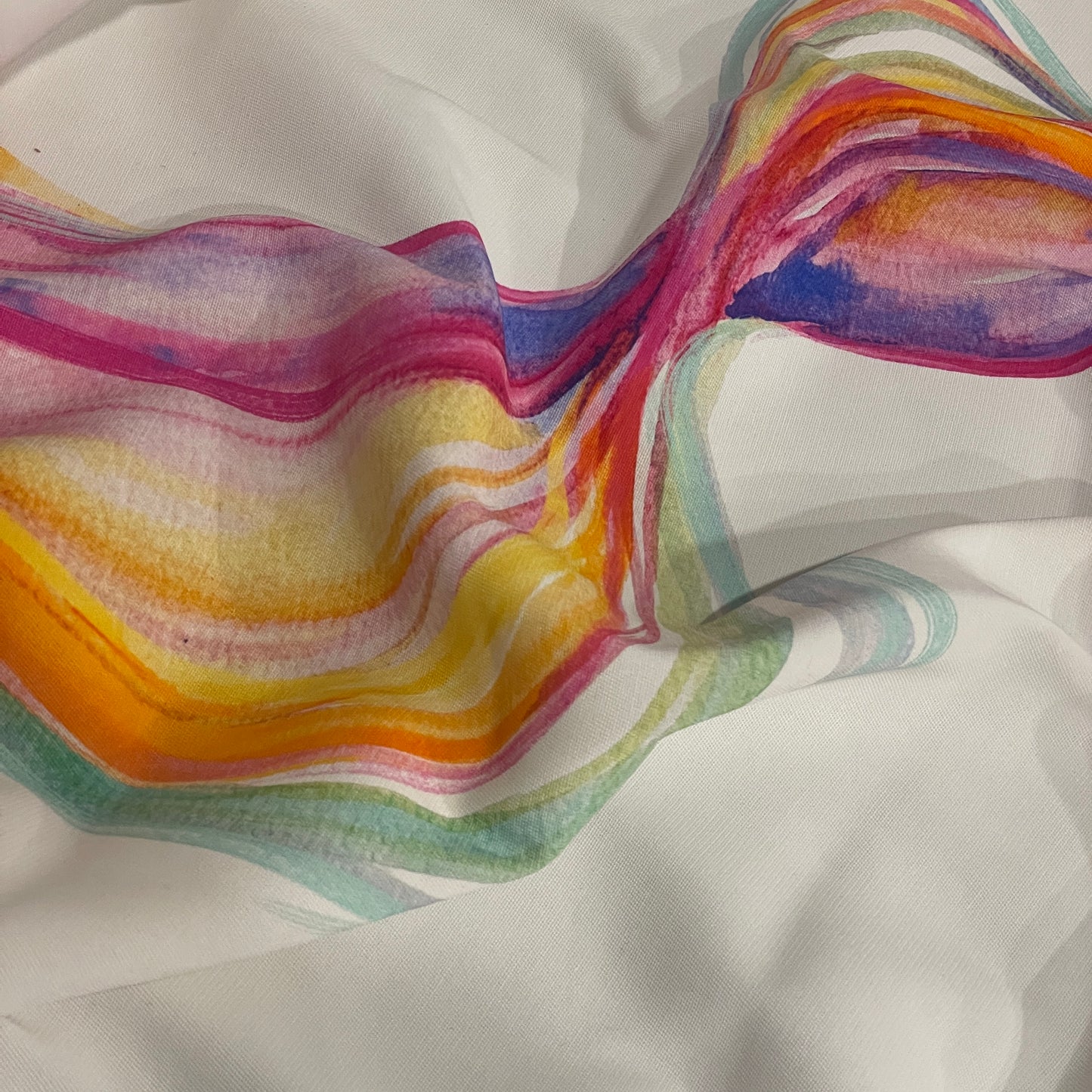 Rainbow flow stretch twill suiting