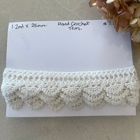 1.2m hand crochet trim #121