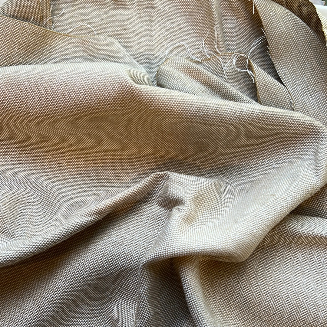 1m Butterscotch Open Weave Linen Viscose