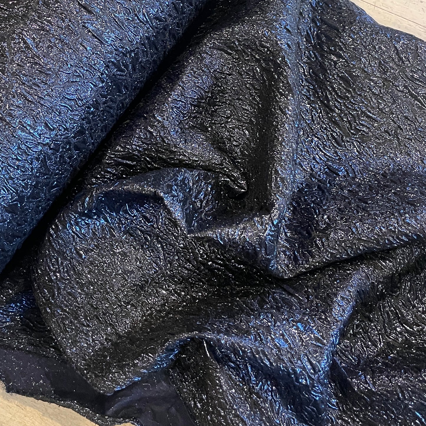 Midnight textured brocade