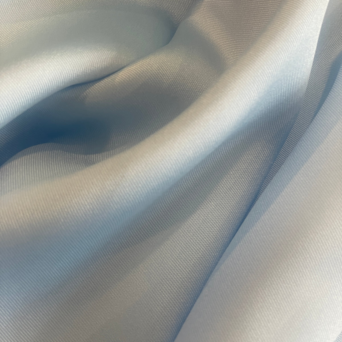 Ice blue twill taffeta