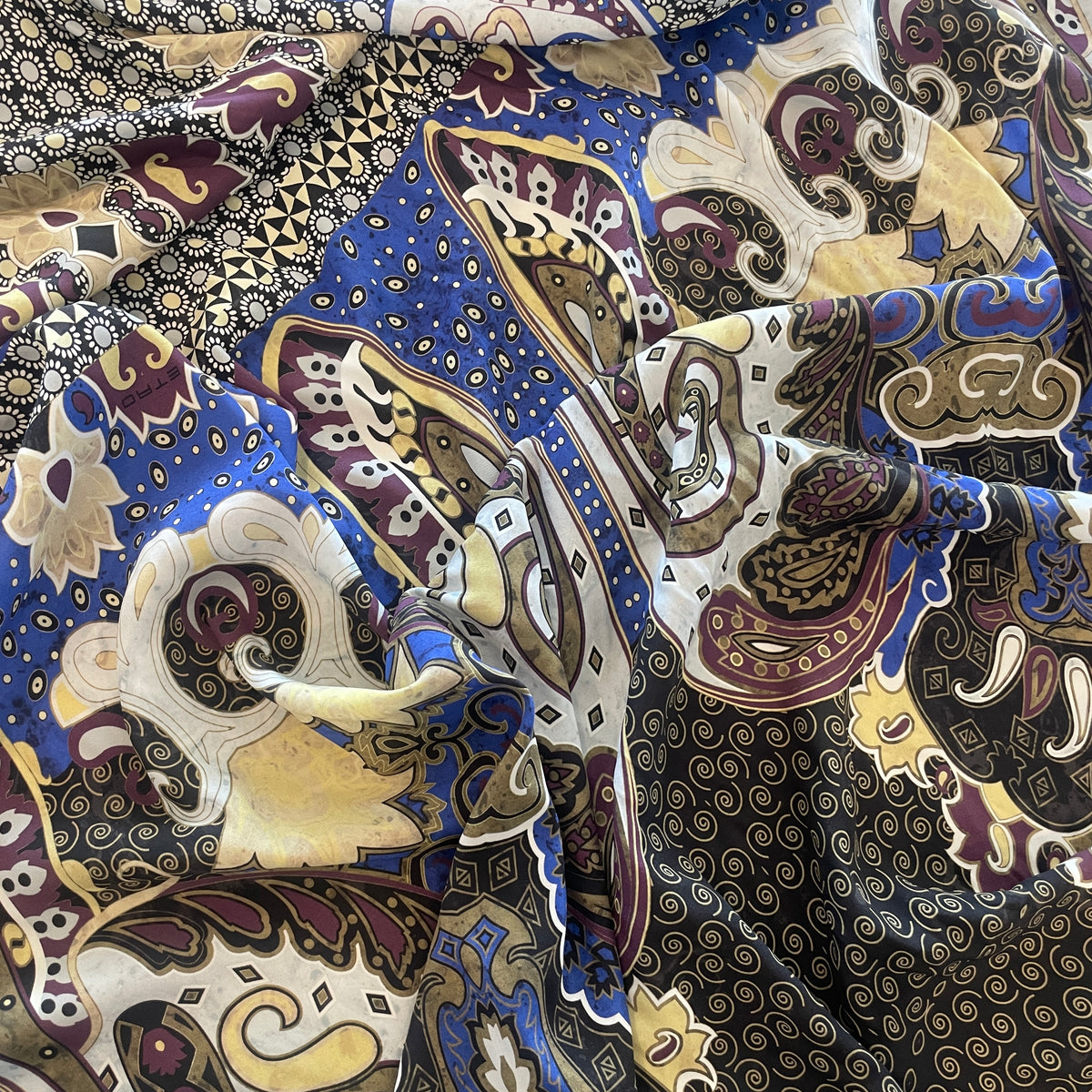 ETRO stretch silk crepe de chine panel