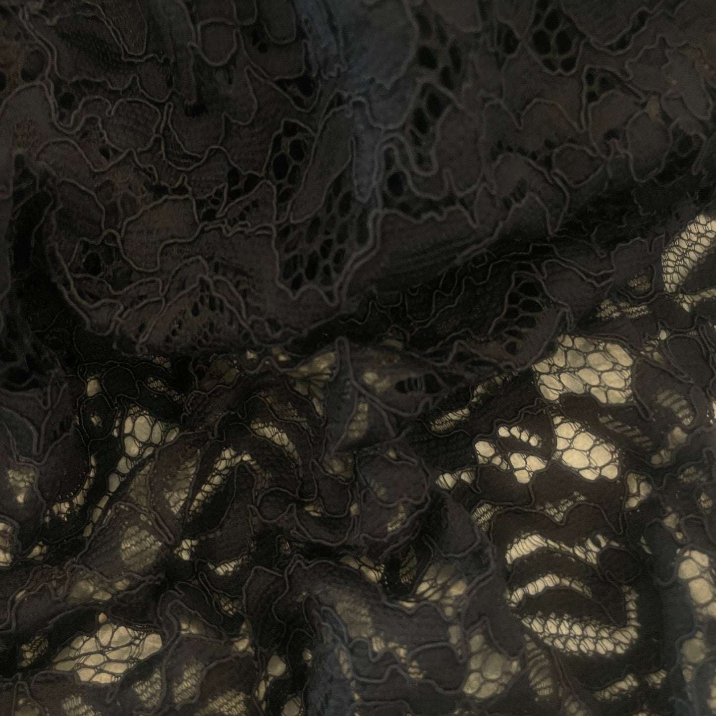 3.6m black corded lightweight lace