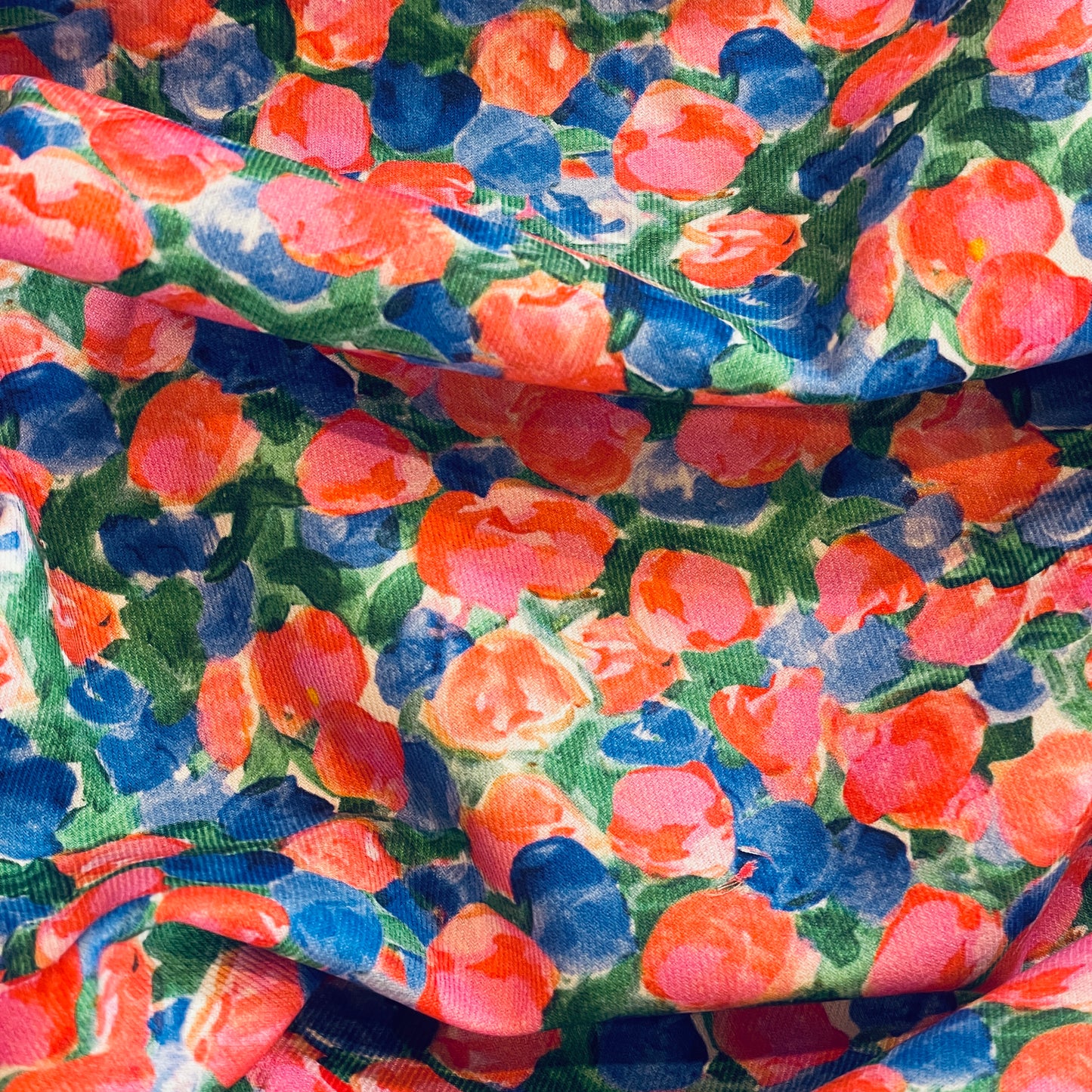 Wildflower cotton twill
