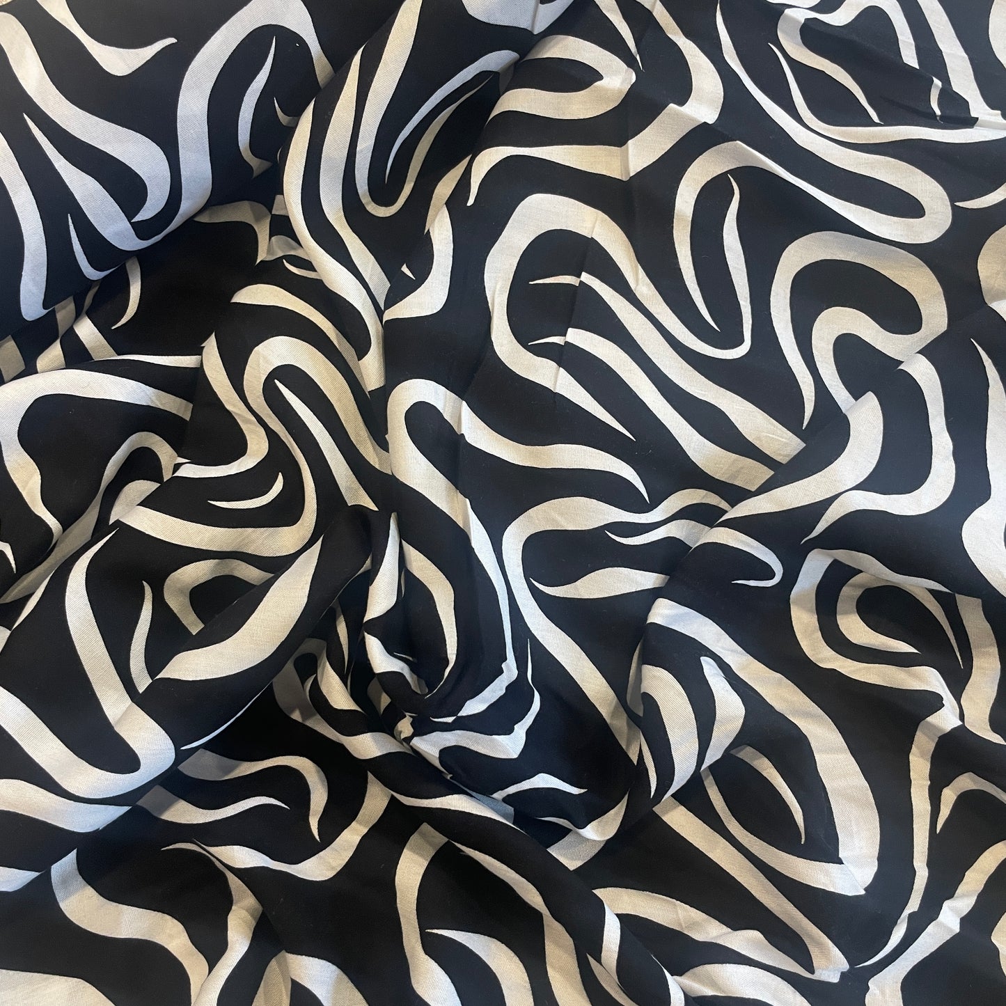 Swirl time viscose challis