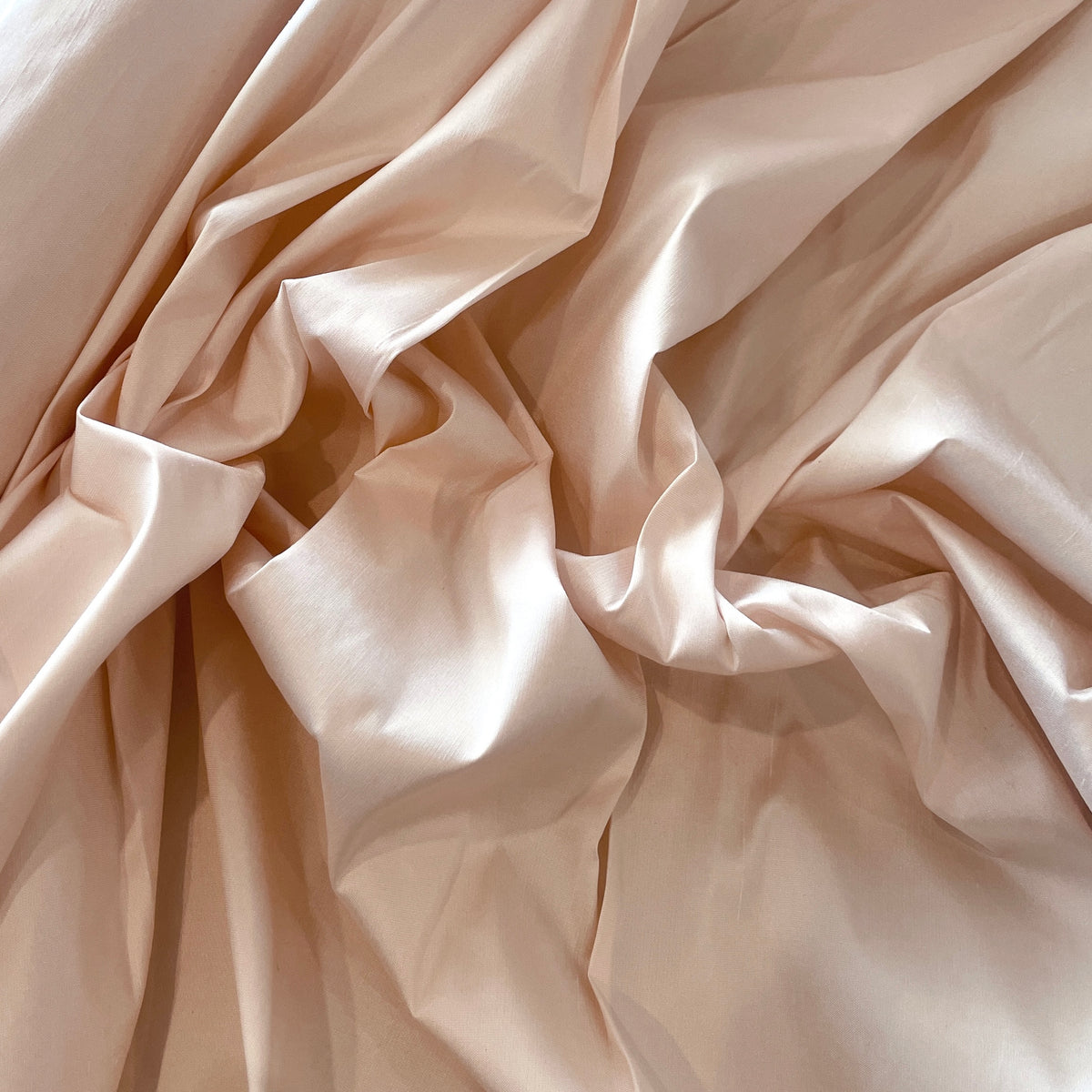 Blush pink silk dupion