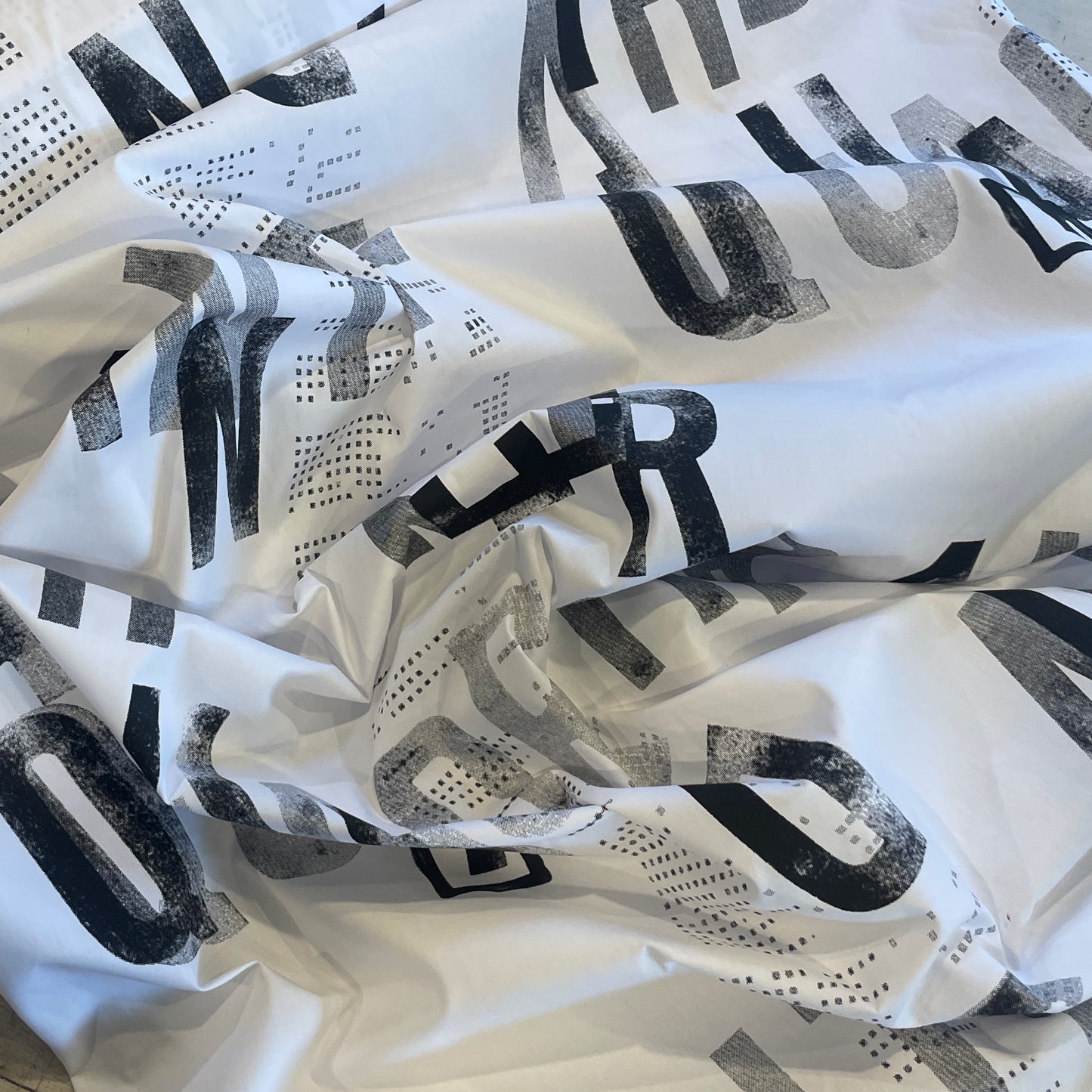 News print cotton shirting