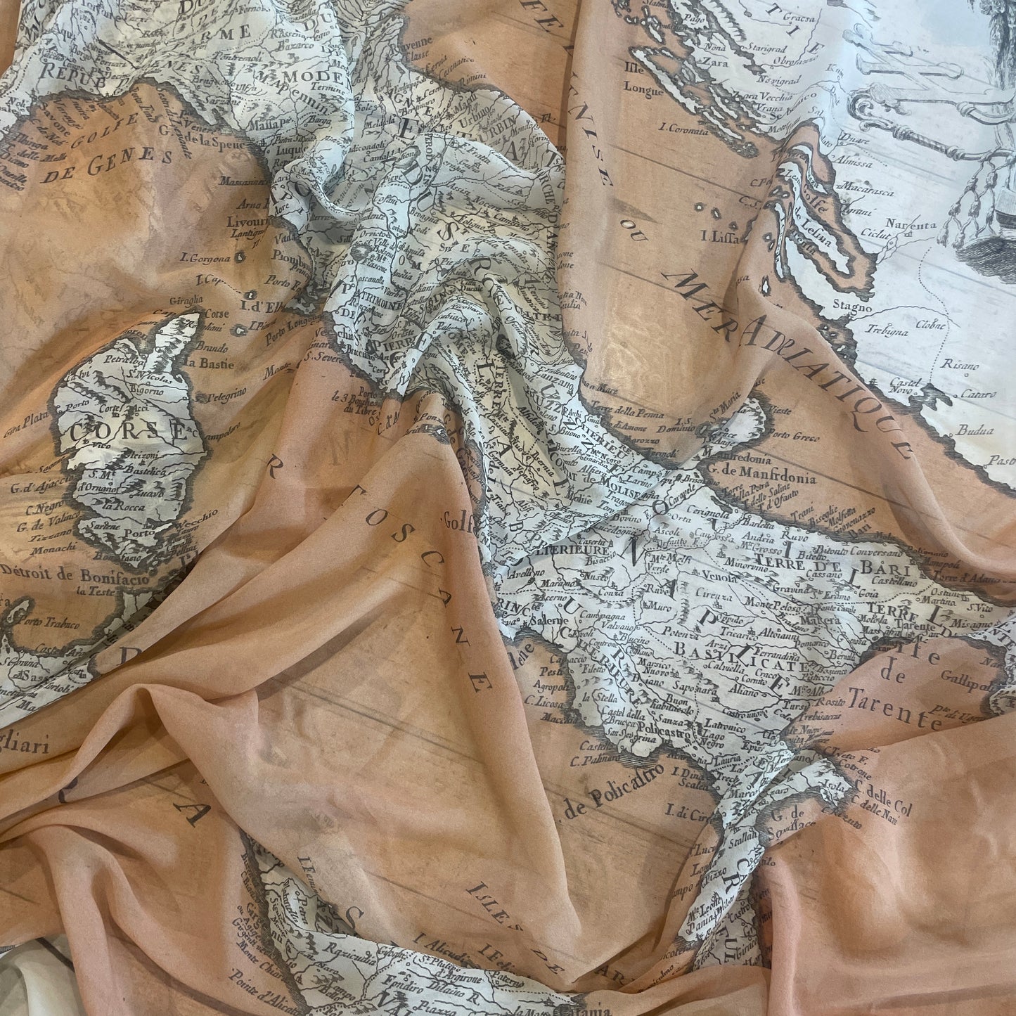 Mer Adriatique silk chiffon
